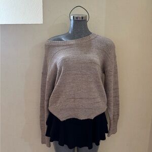 Old Navy Off-the-Shoulder Taupe Sweater